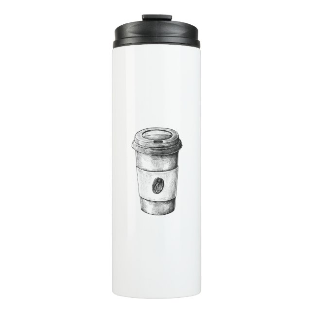 Bouteilles Isothermes Café à la main tiré (Devant)