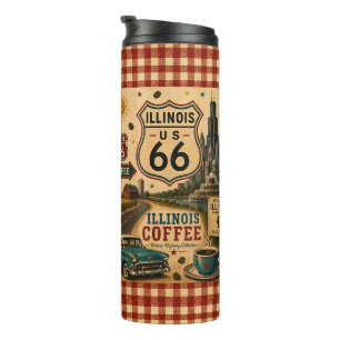 Bouteilles Isothermes Café routier Illinois Route 66 Coffee Glow