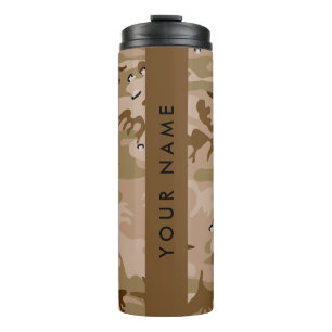 Bouteilles Isothermes Cailloux de camouflage du désert, Votre nom, Perso