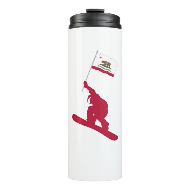 Bouteilles Isothermes California Flag Snowboard (Devant)