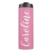 Calligraphie minimaliste rose Nom personnalisé