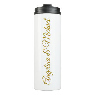 Bouteilles Isothermes Calligraphie professionnelle Elegant or couleur