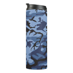 Bouteilles Isothermes Camouflage bleu marine, Militaire, Armée