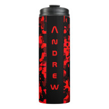 Camoufleur thermique noir rouge personnalisé