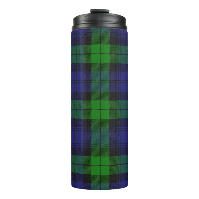 Bouteilles Isothermes Campbell Clan Tartan Plaid Black Watch (Devant)