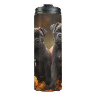 Bouteilles Isothermes Cane Corso Chiot Automne Citrouille de plaisir