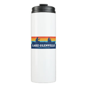 Bouteilles Isothermes Canot du lac Glenville North Carolina