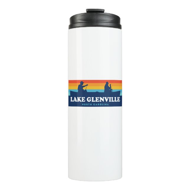 Bouteilles Isothermes Canot du lac Glenville North Carolina (Devant)