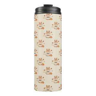 Bouteilles Isothermes Cappuccino au curry de citrouille Kawaii Capybara 