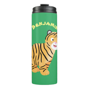 Bouteilles Isothermes Caricature de petit tigre joyeux