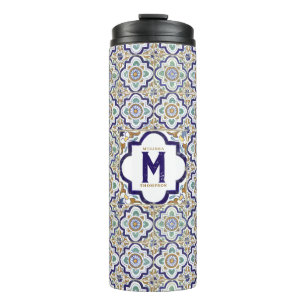 Bouteilles Isothermes Carreaux d'ornement vintages Monogramme