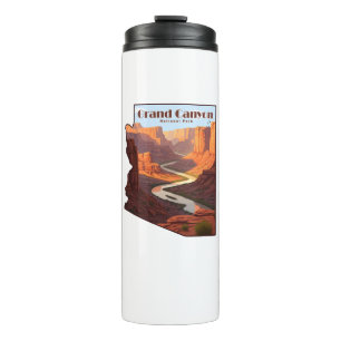 Bouteilles Isothermes Carte du Grand Canyon National Park Arizona