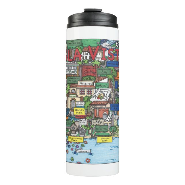 Bouteilles Isothermes Carte Isla Vista Tumbler Thermal (Devant)