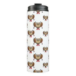 Bouteilles Isothermes Cartoon de ski de Chouette