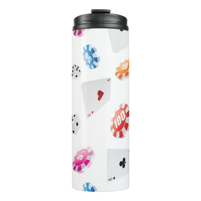 Bouteilles Isothermes Casino, Accessoires Jeux motif (Devant)