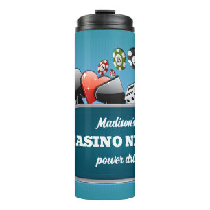 Bouteilles Isothermes Casino / Poker texte personnalisé