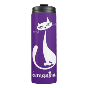 Bouteilles Isothermes Cat blanc Design Tumbler thermique