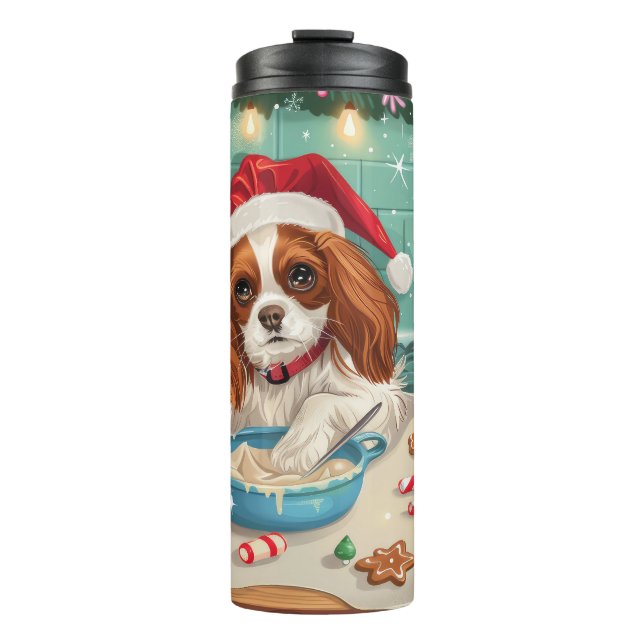 Bouteilles Isothermes Cavalier King Charles Spaniel Baking Noël (Devant)