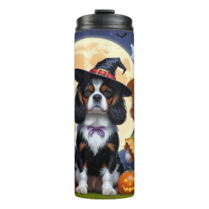 Bouteilles Isothermes Cavalier King Charles Spaniel Citrouille Halloween