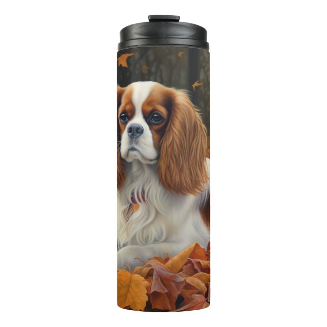 Bouteilles Isothermes Cavalier King en automne Feuilles automne Inspirat (Devant)