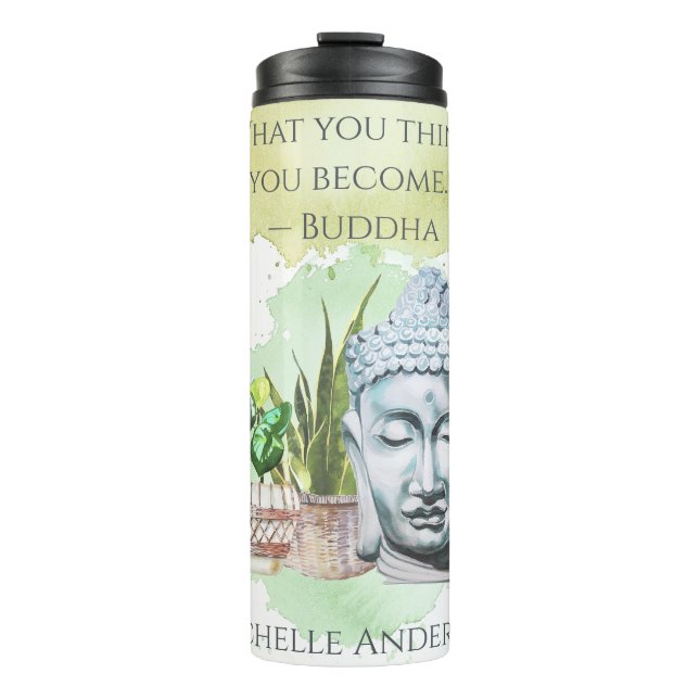 Bouteilles Isothermes Ce que vous pensez Aquarelle Voyage Mug (Devant)