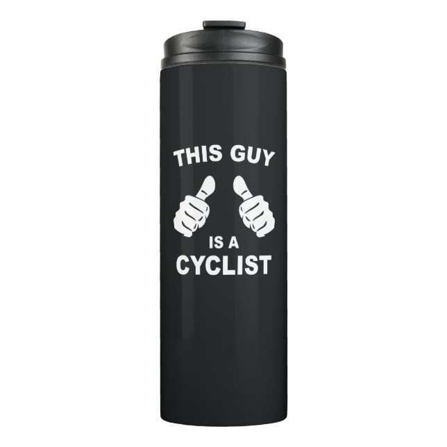 Bouteilles Isothermes Ce Type Est Un Cycliste (Devant)