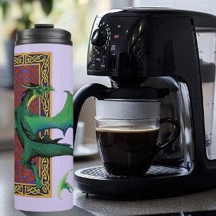 Bouteilles Isothermes Céleste Pied Travail Dragon Vert Violet