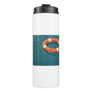Bouteilles Isothermes Cercle de bouée de sauvetage orange