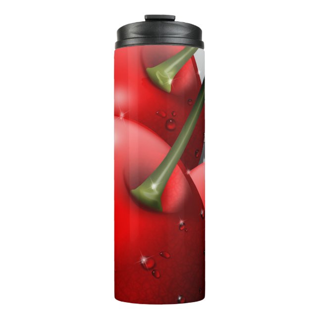 Bouteilles Isothermes Cerises avec gouttes de ragoût (Devant)