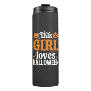 Bouteilles Isothermes Cette fille adore la typographie Halloween SVG Des