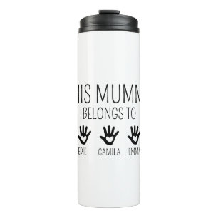 Bouteilles Isothermes Cette maman appartient, Maman personnalisée maman,