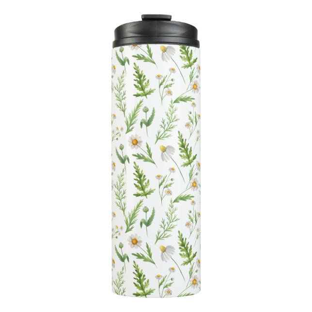 Bouteilles Isothermes Chamomile Fleur Botanique Rustique Motif (Devant)