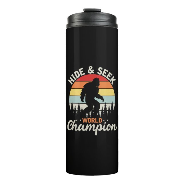 Bouteilles Isothermes Champion du Monde de Cache-Cache de Bigfoot (Devant)