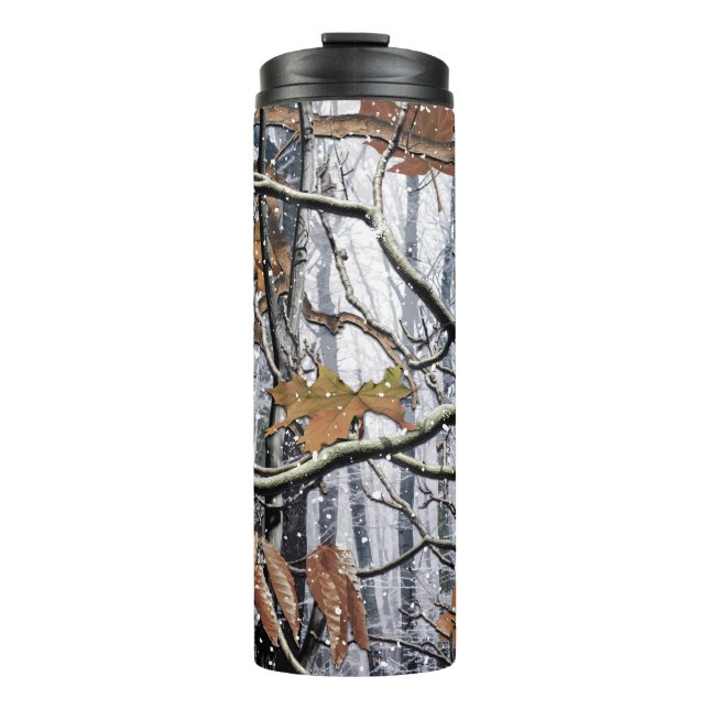 Bouteilles Isothermes Chasse au Camouflage Motif de neige 3 (Devant)