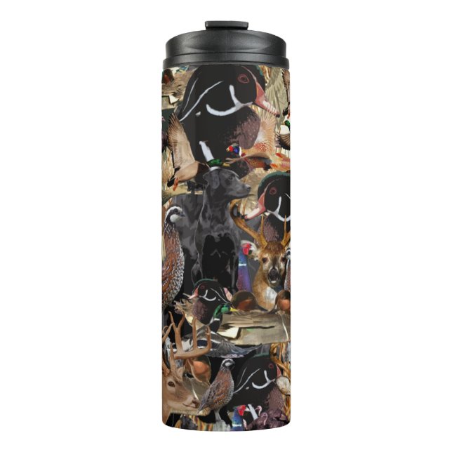 Bouteilles Isothermes Chasse Au Canard, Chasse Au Cerf, Camouflage (Devant)