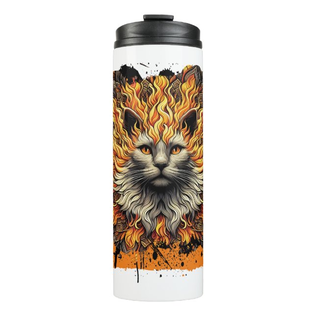 Bouteilles Isothermes Chat d'enfer (Devant)