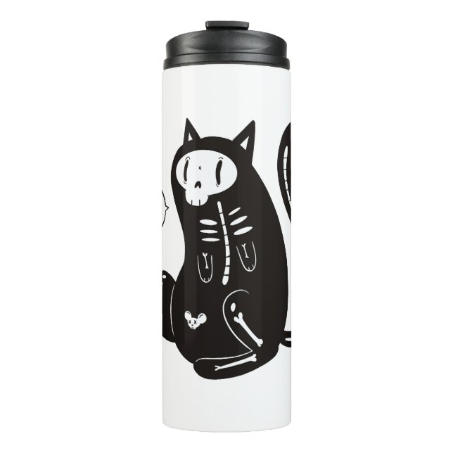 Bouteilles Isothermes Chat d'Halloween (Devant)