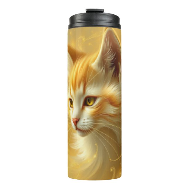 Bouteilles Isothermes Chat doré  (Devant)
