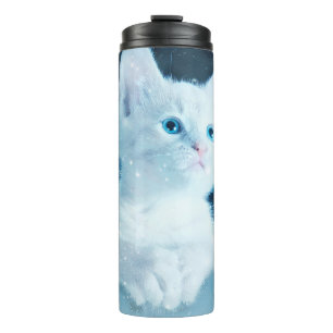 Bouteilles Isothermes Chat kitty neige art animal nature