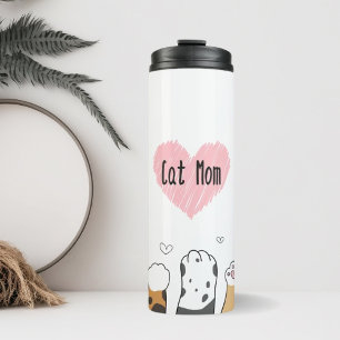 Bouteilles Isothermes Chat Maman Animal de compagnie Parent Chat Paws wi