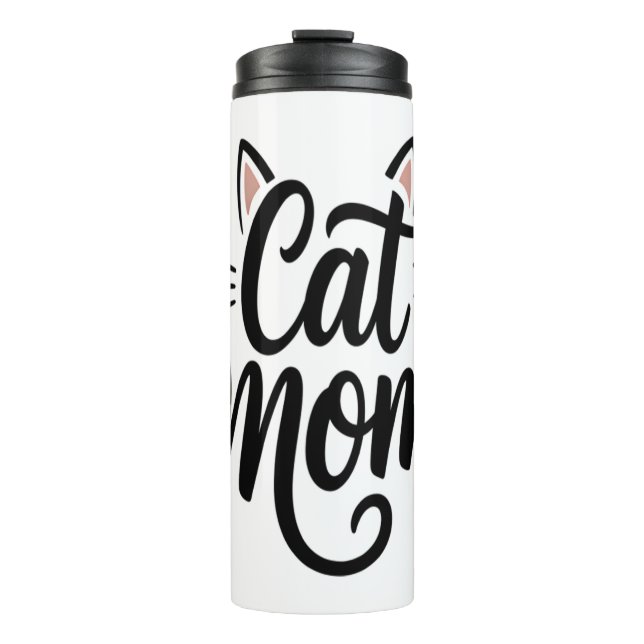 Bouteilles Isothermes Chat Maman Whiskers et Oreilles (Devant)