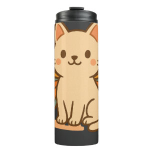 Bouteilles Isothermes Chat Papillon – Animal Mignon Pastel Kawaii
