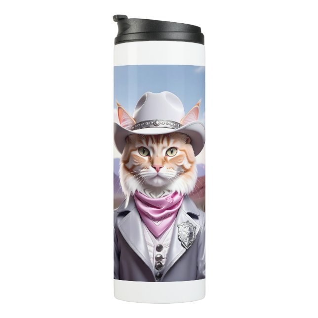 Bouteilles Isothermes Chat Sheriff (Tourné sur la droite)