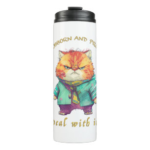 Bouteilles Isothermes Chat Têtu Devoir Avec Elle Mignonne Adorable Drôle