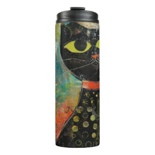 Bouteilles Isothermes Chats d'aquarelle Boho - Art de la féline terrestr