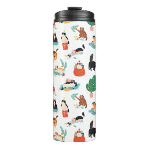 Bouteilles Isothermes Chats et Motifs de Noël