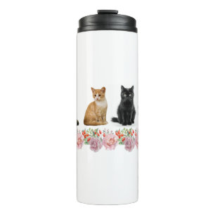 Bouteilles Isothermes Chats et Roses