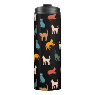 Bouteilles Isothermes Chats sur le noir