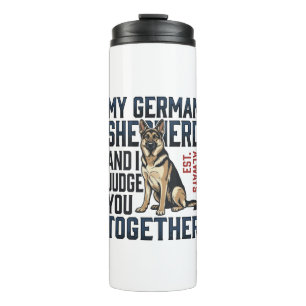 Bouteilles Isothermes Chemise de Berger Allemand Amusing Fan de Chien Vi