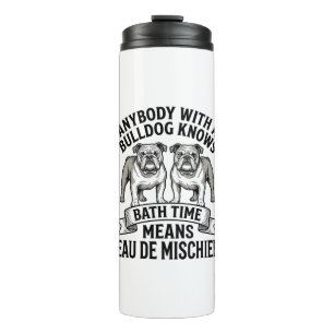 Bouteilles Isothermes Chemise Humour Bouledogue Citation Fun Amusante de